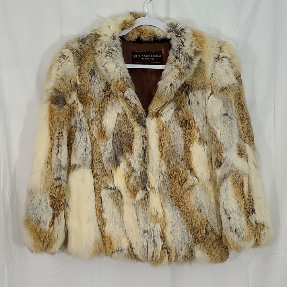 Jaques Saint Laurent for City Furs natural fur coat small/medium